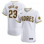 Maglia Baseball Uomo San Diego Padres Fernando Tatis JR. Home Elite Bianco