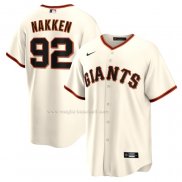 Maglia Baseball Uomo San Francisco Giants Alyssa Nakken Home Replica Crema