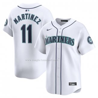 Maglia Baseball Uomo Seattle Mariners Edgar Martinez Home Limited Bianco