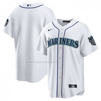 Maglia Baseball Uomo Seattle Mariners Home All Star 2023 Replica Bianco