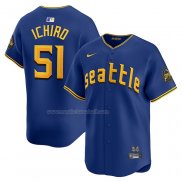 Maglia Baseball Uomo Seattle Mariners Ichiro Suzuki City Connect Retired Blu