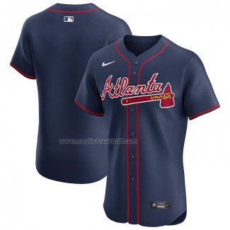 Maglia Baseball Uomo Atlanta Braves Alternato Elite Blu