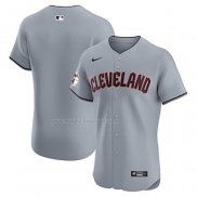 Maglia Baseball Uomo Cleveland Guardians Alternato Home Elite Grigio