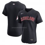 Maglia Baseball Uomo Cleveland Guardians Alternato Home Elite Nero