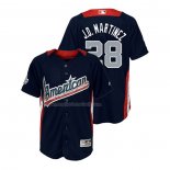 Maglia Baseball Bambino All Star 2018 J.D. Martinez Home Run Derby American League Blu