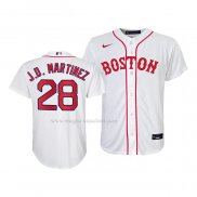 Maglia Baseball Bambino Boston Red Sox J.D. Martinez Replica 2021 Bianco