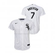 Maglia Baseball Bambino Chicago White Sox Tim Anderson Replica Home Bianco