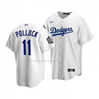 Maglia Baseball Bambino Los Angeles Dodgers A.J. Pollock Home Replica 2020 Bianco