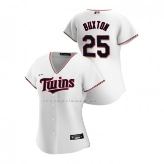 Maglia Baseball Donna Minnesota Twins Byron Buxton Replica Home 2020 Bianco