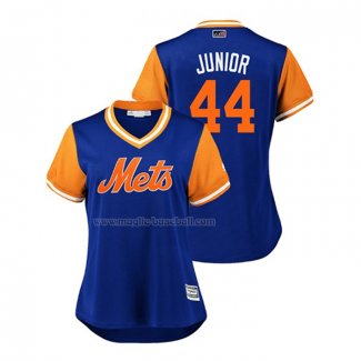 Maglia Baseball Donna New York Mets A.J. Ramos 2018 Llws Players Weekend Junior Blu