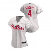 Maglia Baseball Donna Philadelphia Phillies Scott Kingery Replica Home 2020 Bianco