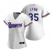 Maglia Baseball Donna Texas Rangers Lance Lynn Replica Home Bianco