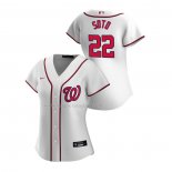 Maglia Baseball Donna Washington Nationals Juan Soto Replica Home 2020 Bianco