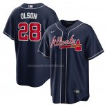 Maglia Baseball Uomo Atlanta Braves Matt Olson Alternato Replica Blu