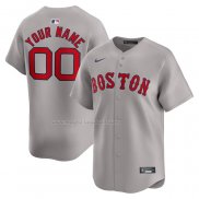 Maglia Baseball Uomo Boston Red Sox Away Limited Personalizzate Grigio