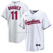 Maglia Baseball Uomo Cleveland Guardians Jose Ramirez Replica Bianco