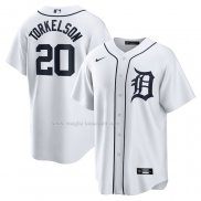 Maglia Baseball Uomo Detroit Tigers Spencer Torkelson Home Replica Bianco