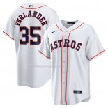 Maglia Baseball Uomo Houston Astros Justin Verlander Home Replica Bianco