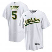 Maglia Baseball Uomo Oakland Athletics Jd Davis Home Replica Bianco