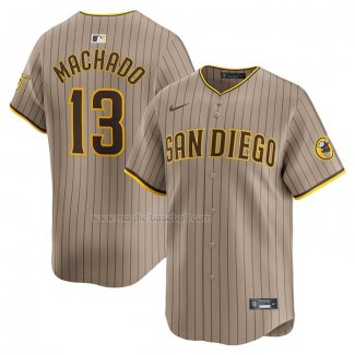 Maglia Baseball Uomo San Diego Padres Manny Machado Alternato Limited Marrone