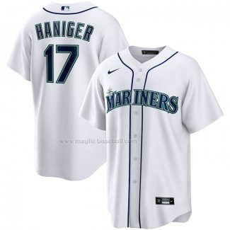 Maglia Baseball Uomo Seattle Mariners Mitch Haniger Home Replica Bianco