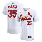 Maglia Baseball Uomo St. Louis Cardinals Jose Fermin Home Elite Bianco