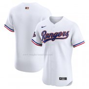 Maglia Baseball Uomo Texas Rangers 2024 Oro Collection Elite Bianco