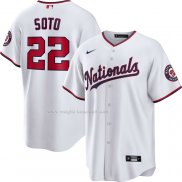 Maglia Baseball Uomo Washington Nationals Juan Soto Alternato Replica Bianco