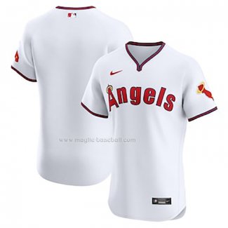 Maglia Baseball Uomo Los Angeles Angels Alternato Home Elite Bianco