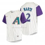 Maglia Baseball Bambino Arizona Diamondbacks Starling Marte Cooperstown Collection Alternato Crema