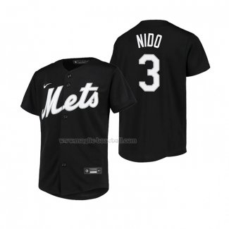 Maglia Baseball Bambino New York Mets Tomas Nido Replica Nero