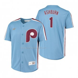 Maglia Baseball Bambino Philadelphia Phillies Richie Ashburn Cooperstown Collection Road Blu