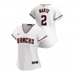 Maglia Baseball Donna Arizona Diamondbacks Starling Marte Replica Home 2020 Bianco