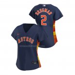 Maglia Baseball Donna Houston Astros Alex Bregman Replica Alternato 2020 Blu