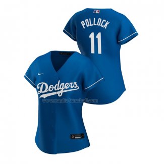 Maglia Baseball Donna Los Angeles Dodgers A.J. Pollock Replica Alternato 2020 Blu