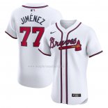 Maglia Baseball Uomo Atlanta Braves Joe Jimenez Home Elite Bianco