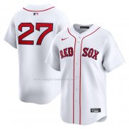 Maglia Baseball Uomo Boston Red Sox Carlton Fisk Home Limited Bianco