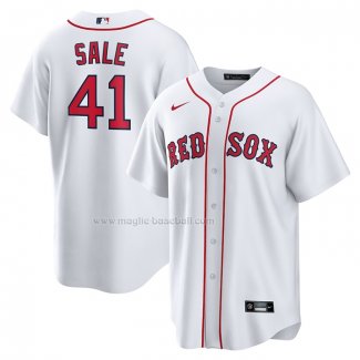 Maglia Baseball Uomo Boston Red Sox Chris Sale Home Replica Bianco