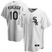 Maglia Baseball Uomo Chicago White Sox Yoan Moncada Home Replica Bianco