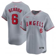 Maglia Baseball Uomo Los Angeles Angels Anthony Rendon Away Limited Grigio