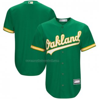 Maglia Baseball Uomo Oakland Athletics Big & Tall Replica Verde