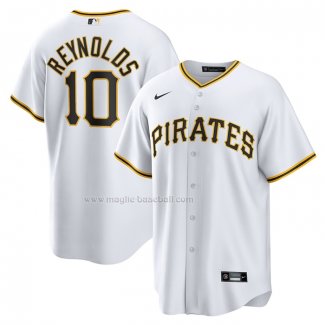 Maglia Baseball Uomo Pittsburgh Pirates Bryan Reynolds Replica Bianco