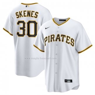 Maglia Baseball Uomo Pittsburgh Pirates Paul Skenes Home Replica Bianco