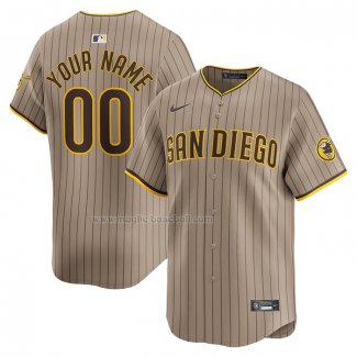 Maglia Baseball Uomo San Diego Padres Alternato Limited Personalizzate Marrone