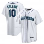 Maglia Baseball Uomo Seattle Mariners Jarred Kelenic Home Replica Bianco