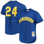 Maglia Baseball Uomo Seattle Mariners Ken Griffey JR. Mitchell & Ness Cooperstown Mesh Batting Practice Blu