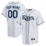 Maglia Baseball Uomo Tampa Bay Rays Home Replica Personalizzate Bianco