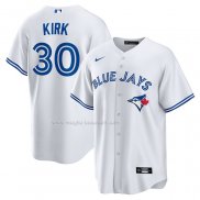 Maglia Baseball Uomo Toronto Blue Jays Alejandro Kirk Replica Bianco