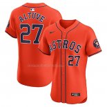 Maglia Baseball Uomo Houston Astros Jose Altuve Elite Arancione