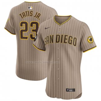 Maglia Baseball Uomo San Diego Padres Fernando Tatis Jr. Alternato Elite Marrone